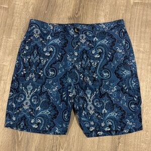 Robert Graham Blue and White Paisley Shorts